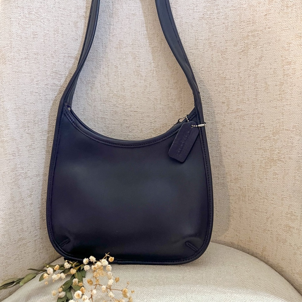 Coach Ergo Leather Shoulder Bag with Crescent Silhouette 9020